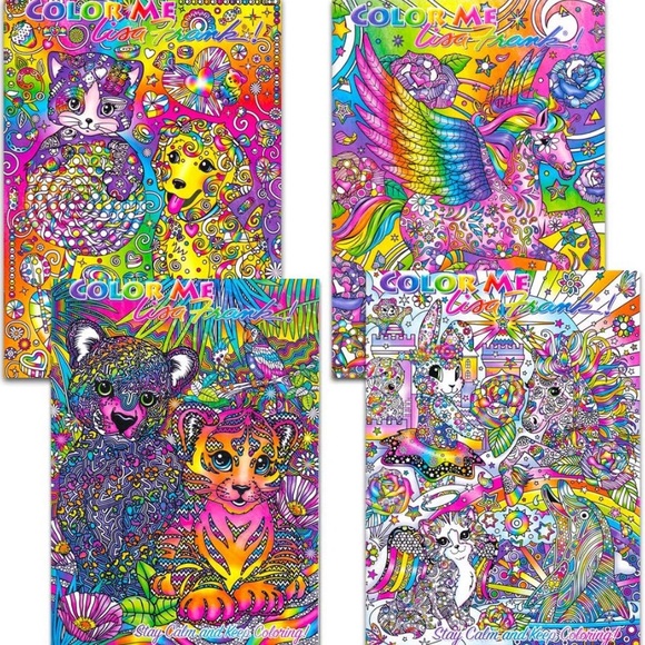 Download Lisa Frank Other New Lisa Frank Adult Coloring Book Set Poshmark